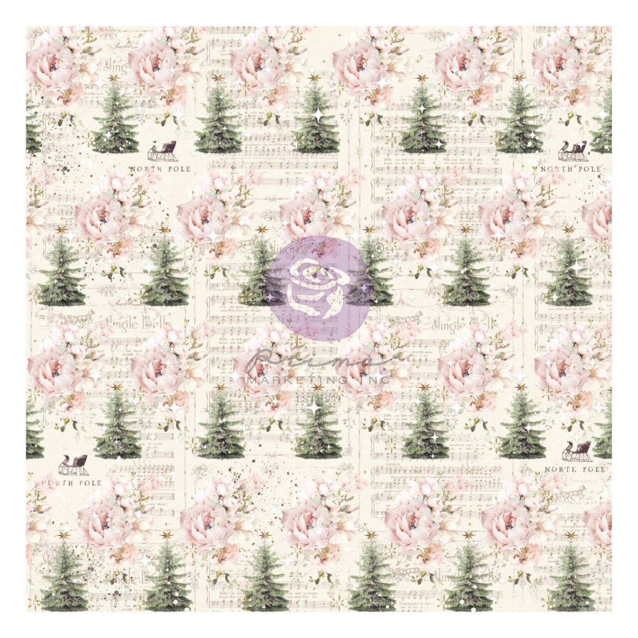 Christmas Market Collection Vellum -12"x12" w/ foil details / vellum Scrapbook Supplies Material For Craft Notebooksdecoupage Album Journals Planners Art Journaling Bullet